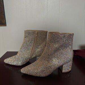 Betsey Johnson Rhinestone Bootie